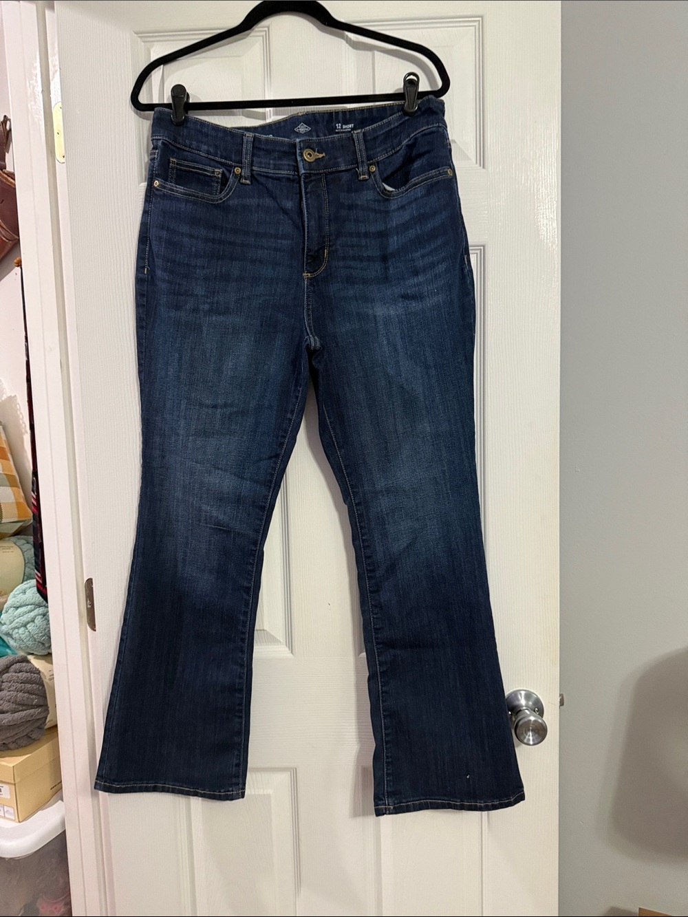 St. John's Bay Dark Blue Flare Jeans